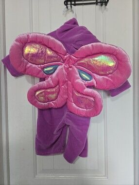 Miniwear 6-9M Plush Butterfly Costume Purple Pink Hooded Halloween Baby